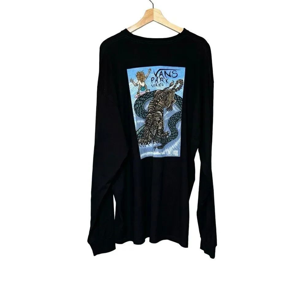 Vans parks series black long sleeve T-shirt size XXL